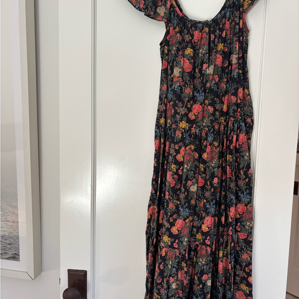 THE GREAT. The plumeria dress. Black enchanted floral. - Picture 4 of 4